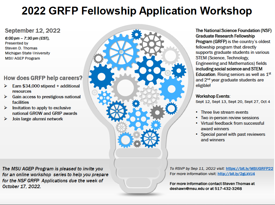 GRFP Fellowship flyer