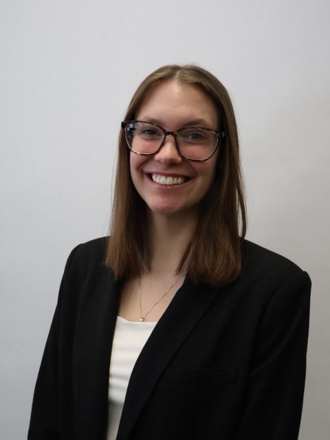 MSU student and Voyager Scholarship recipient Grace Gramza smiling in a black blazer.